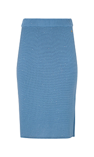 Хлопковая юбка с пайетками