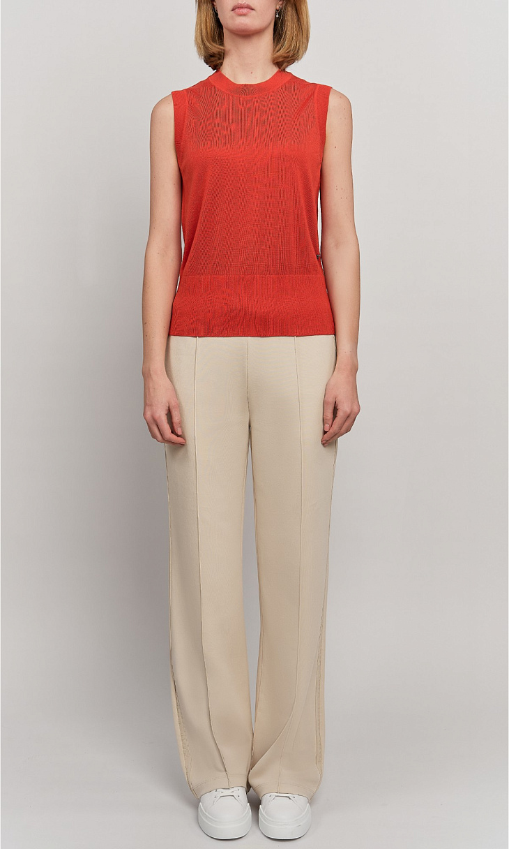 BOGNER: Топ из шерсти и шелка