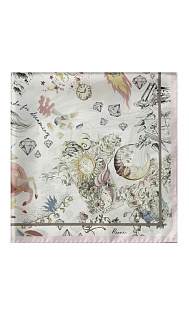 Шелковый шарф с принтом