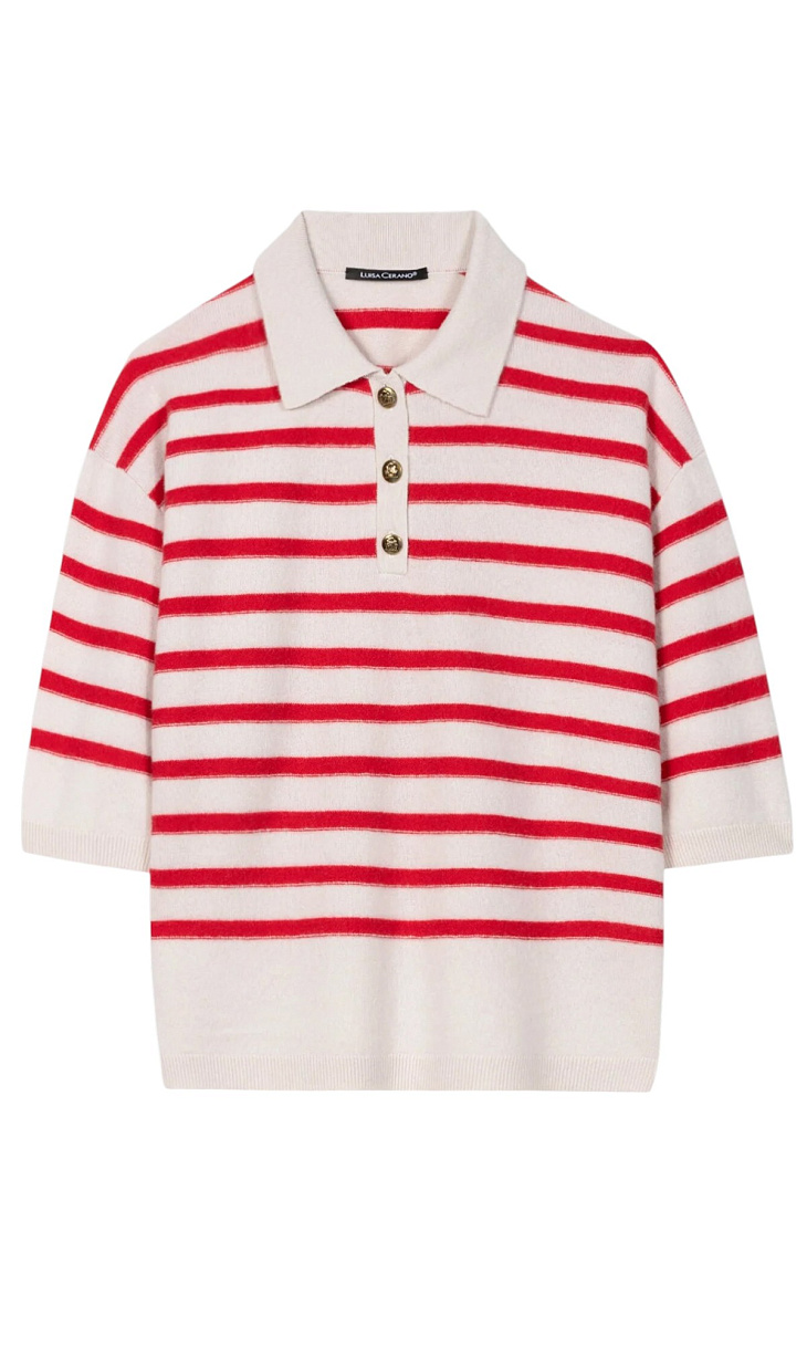 LUISA CERANO: Поло из шерсти и кашемира