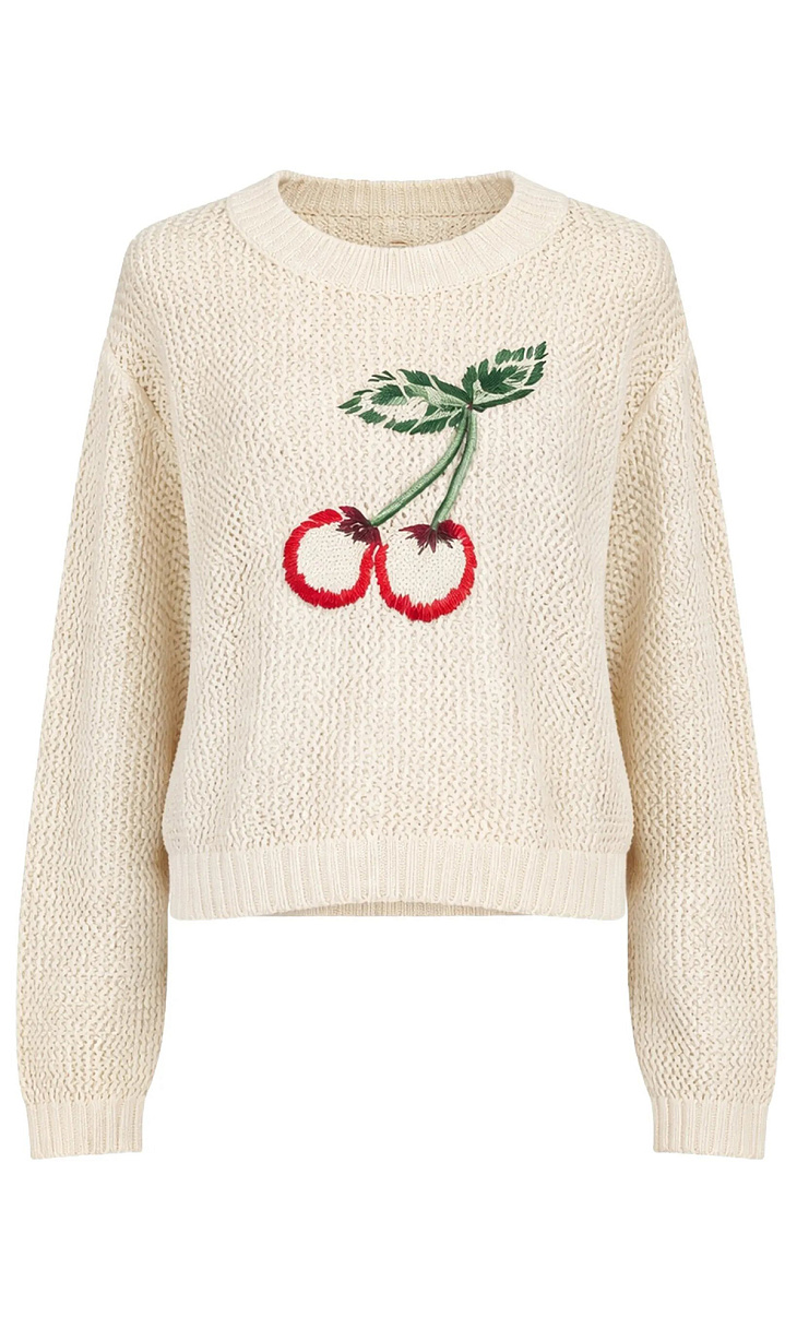 TWINSET: Вязаный пуловер с ручной вышивкой