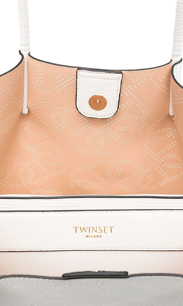 TWINSET: Сумка-шоппер из искусственной кожи