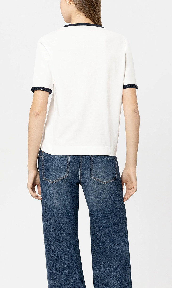 LUISA CERANO: Футболка с пайетками