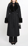 TWINSET: Пальто с искусственным мехом