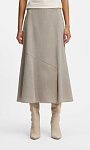 HUGO BOSS: Юбка из меланжевой шерсти