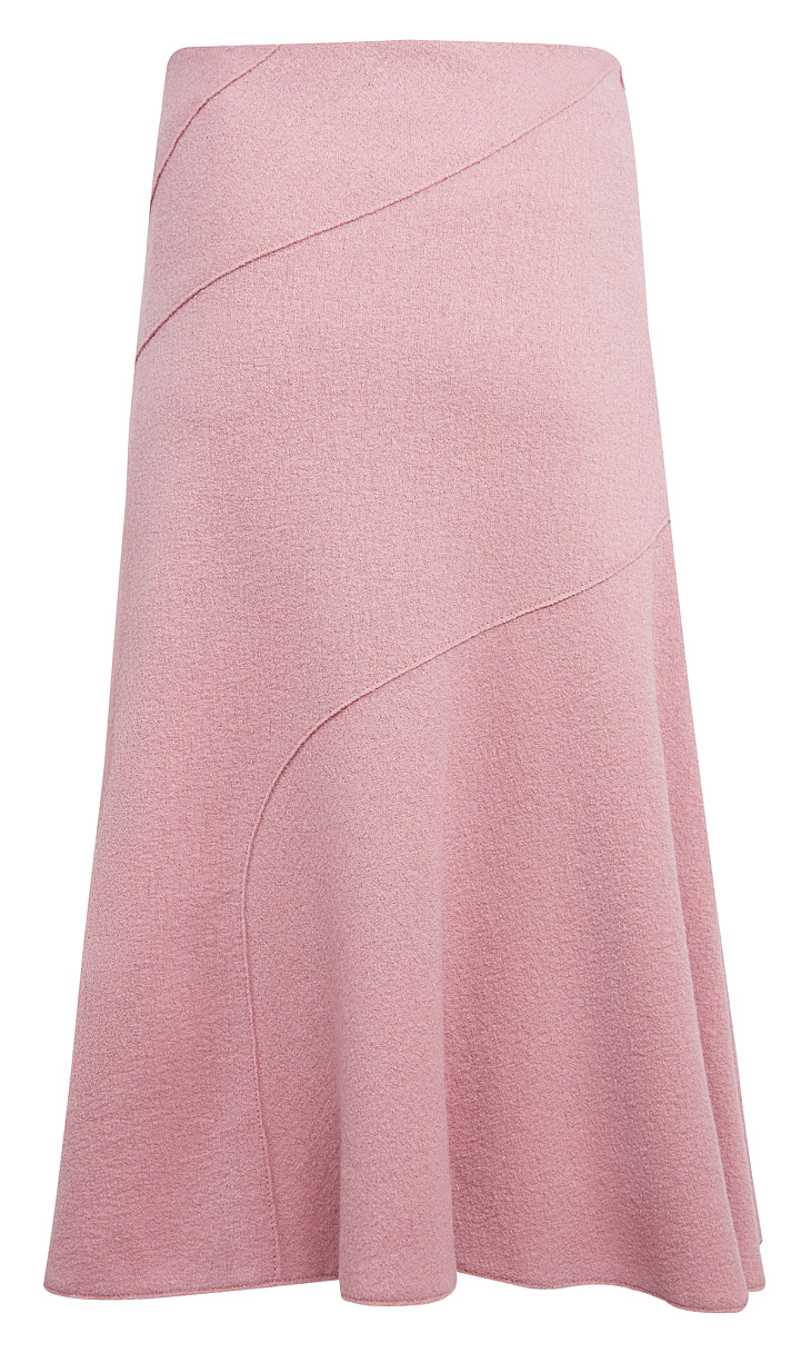 HUGO BOSS: Юбка-трапеция из шерсти