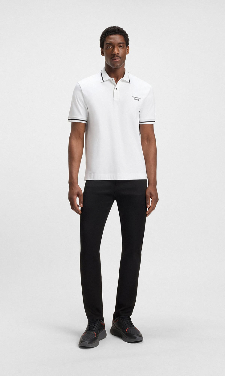 HUGO BOSS: Поло с логотипом