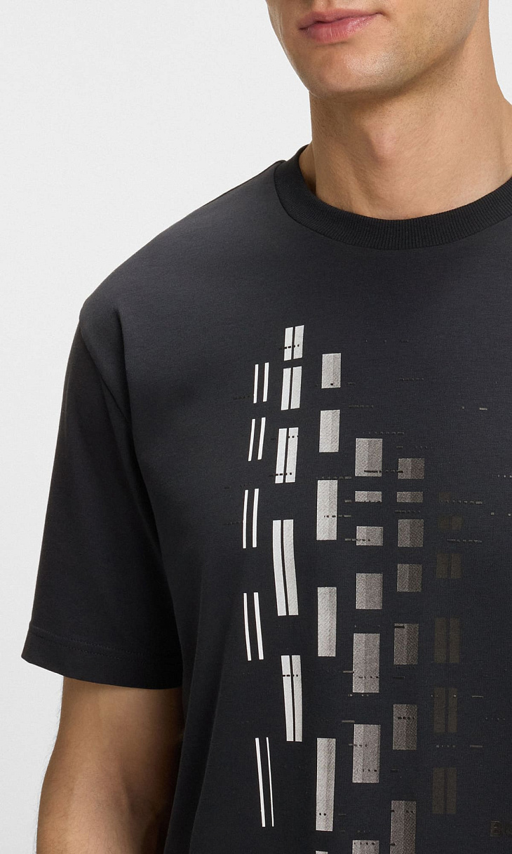 HUGO BOSS: Футболка с принтом