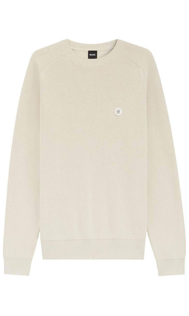 HUGO BOSS: Пуловер из хлопка