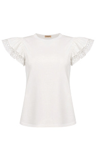 Футболка с кружевом