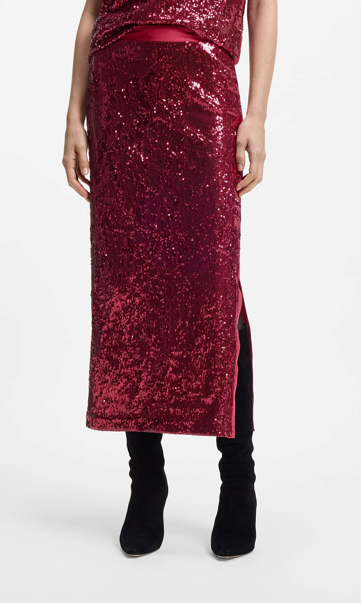 HUGO BOSS: Юбка с пайетками