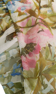 Тулевый топ с принтом