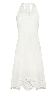 Платье с английской вышивкой