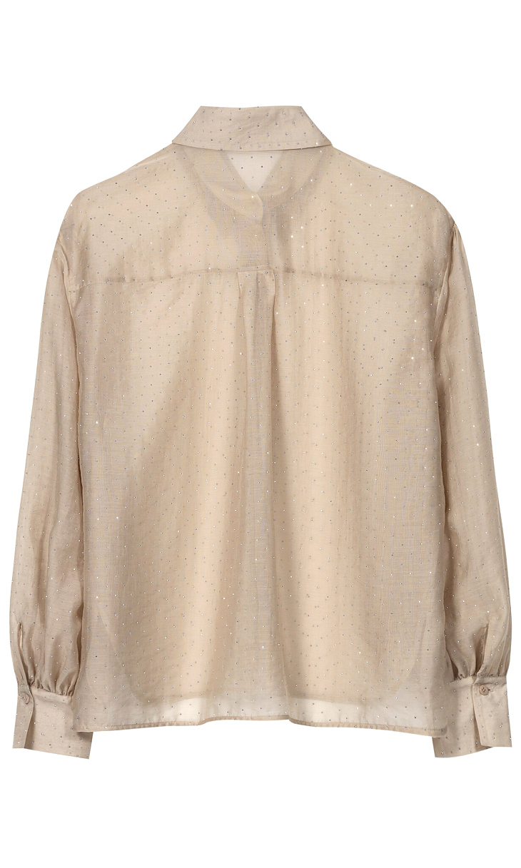 LUISA CERANO: Блуза со стразами