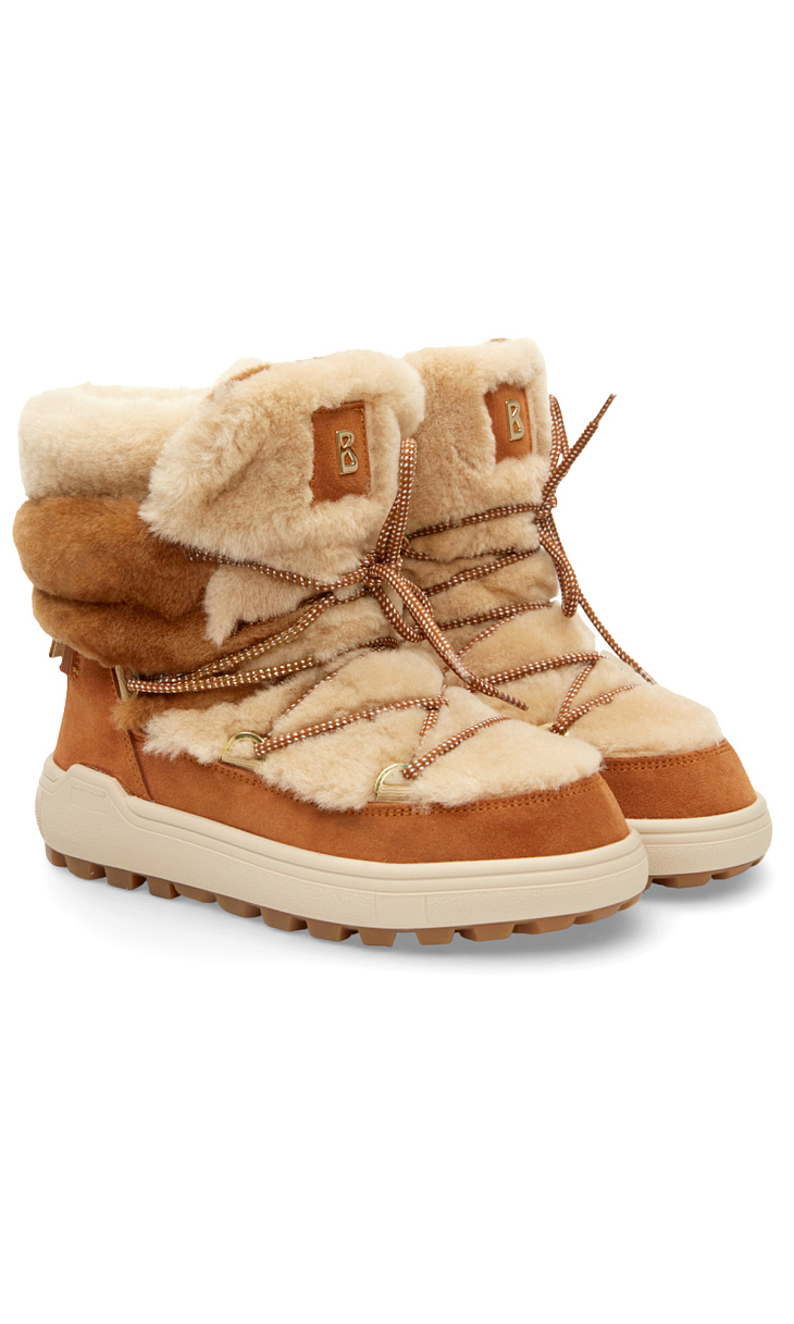 BOGNER: Мунбуты из замши и меха