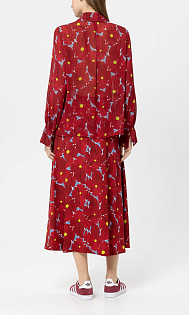 Юбка с цветочным принтом