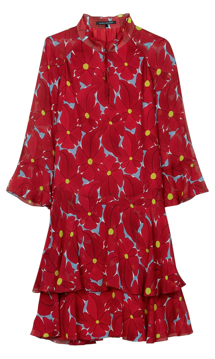 LUISA CERANO: Платье с цветочным принтом