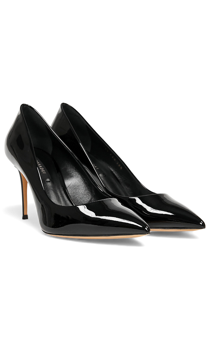 Casadei: Туфли из лаковой кожи