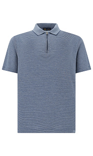 Поло из хлопка и шелка