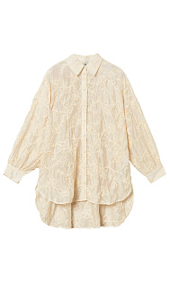 Муслиновая рубашка с вышивкой
