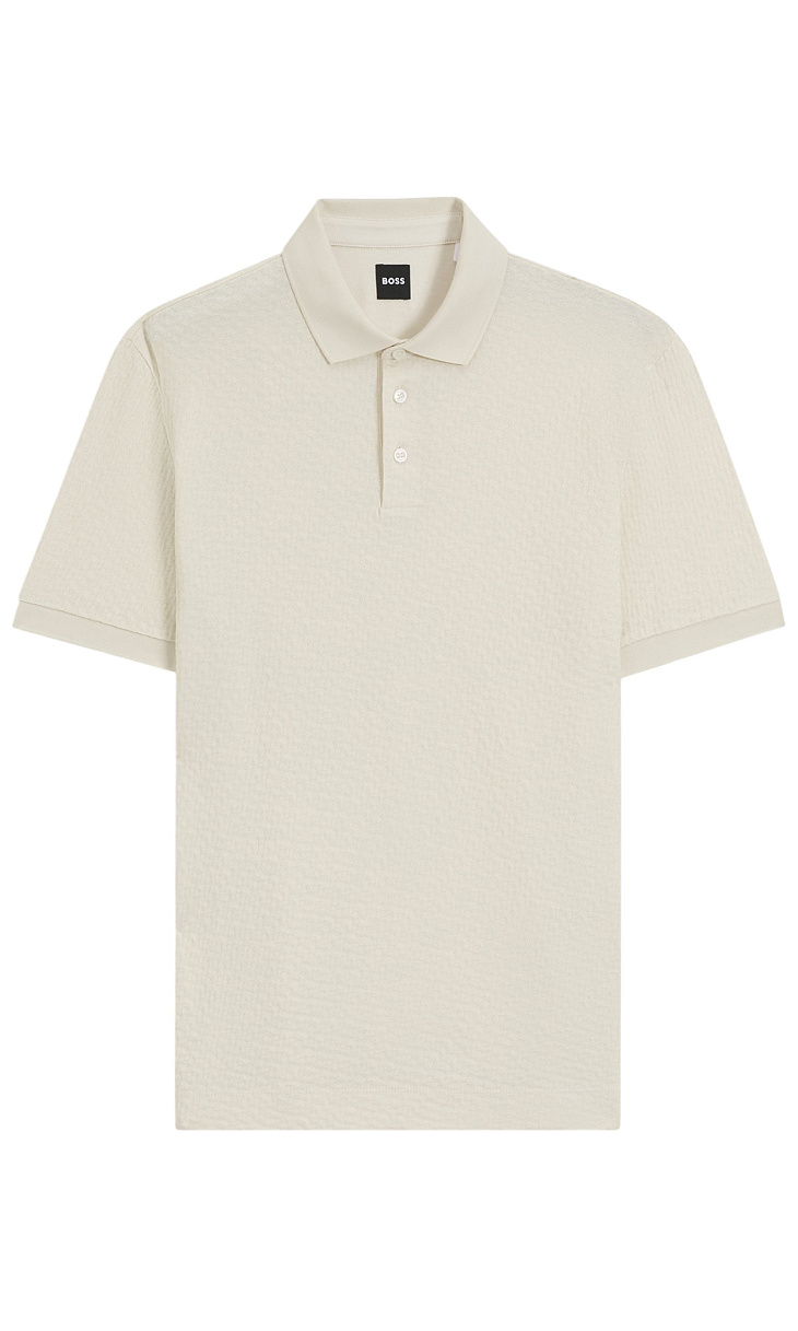 HUGO BOSS: Поло с жаккардовым узором