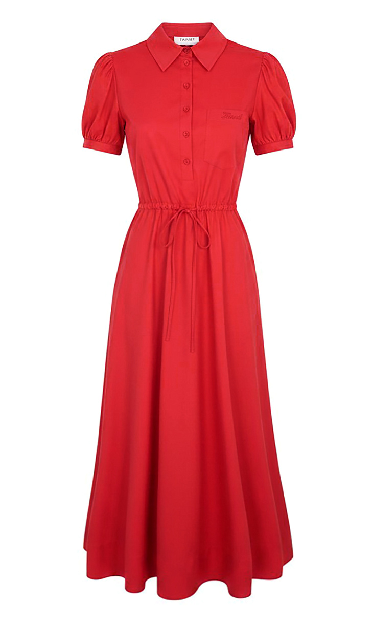 TWINSET: Платье-рубашка из хлопка