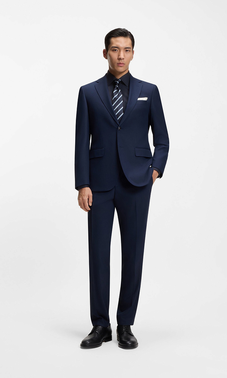 HUGO BOSS: Рубашка с жаккардовым узором