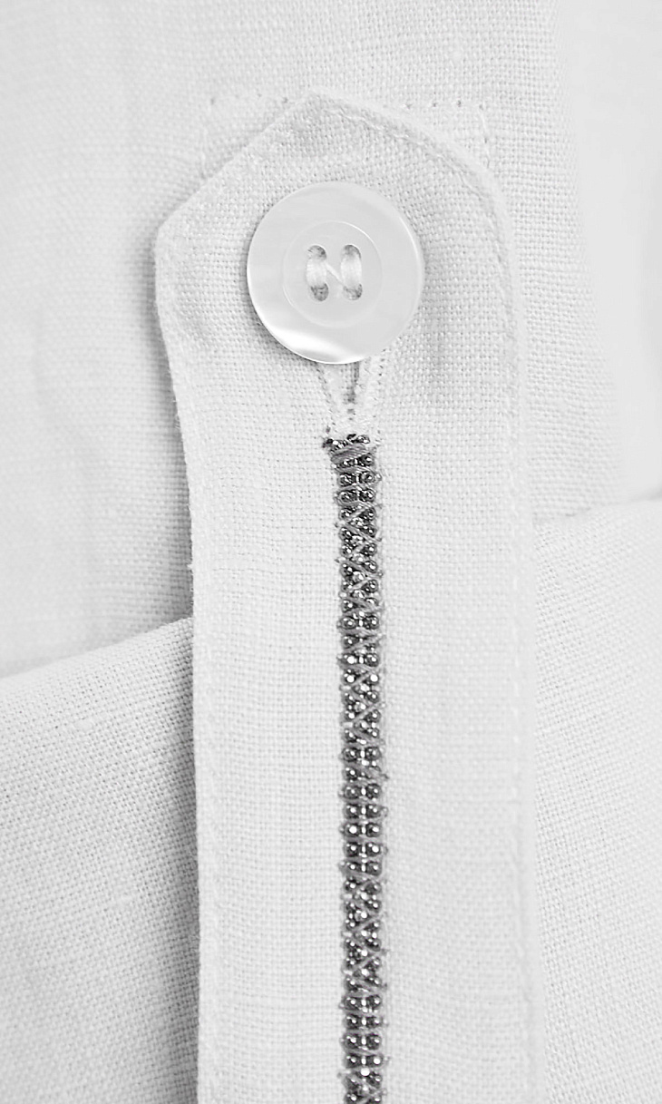 ANDRE MAURICE: Платье-рубашка из хлопка