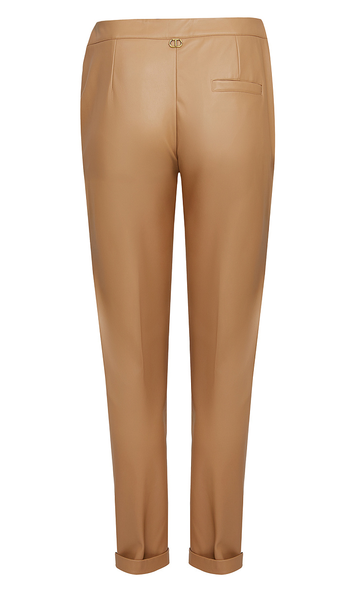 TWINSET: Брюки из искусственной кожи