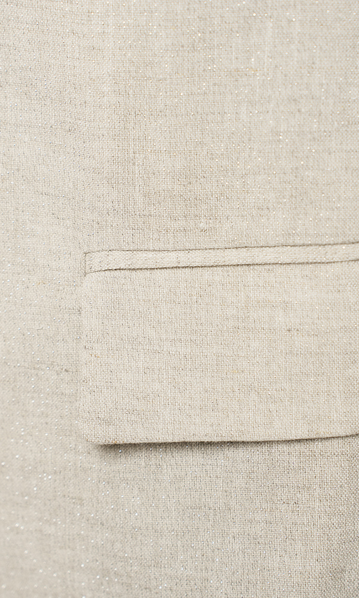 TWINSET: Льняной жилет с люрексом