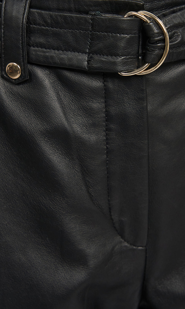 RIANI: Брюки из кожи