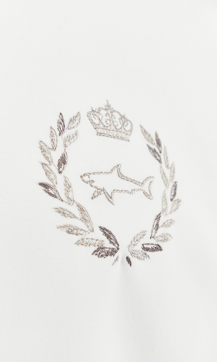 Paul Shark: Пуловер из хлопка с вышивкой