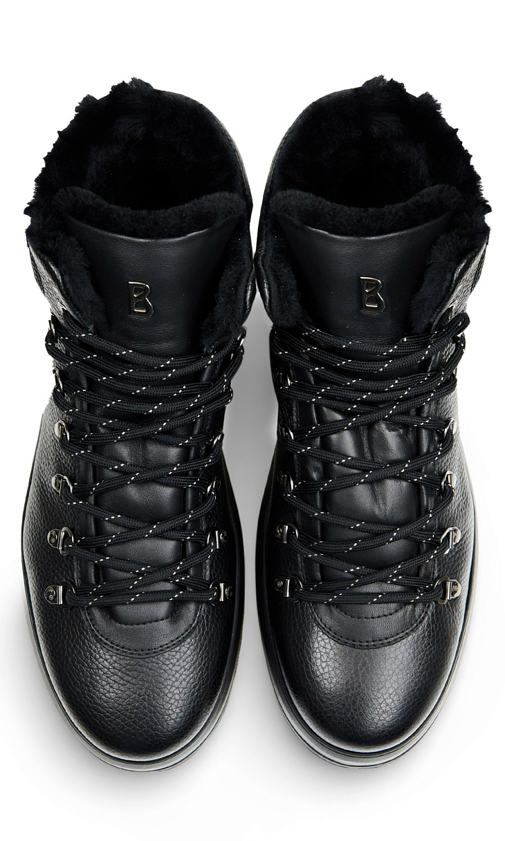 BOGNER: Ботинки из кожи и меха
