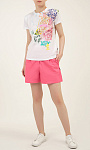TWINSET: Шорты из льна с вышивкой