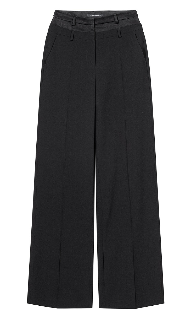 LUISA CERANO: Брюки с атласной вставкой