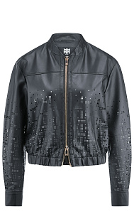 Куртка из кожи с перфорацией