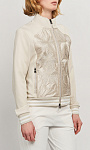 BOGNER: Куртка с атласной вставкой и вышивкой