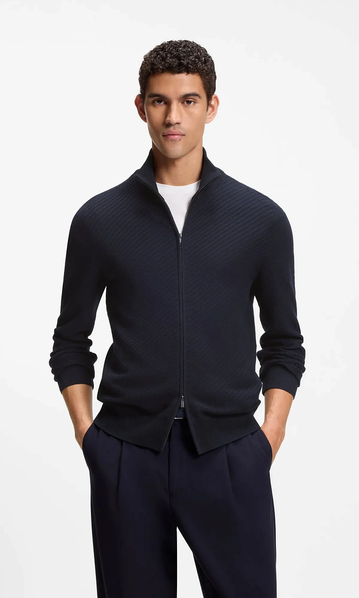 HUGO BOSS: Кардиган на молнии