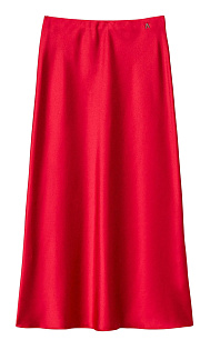 Атласная юбка А-силуэта