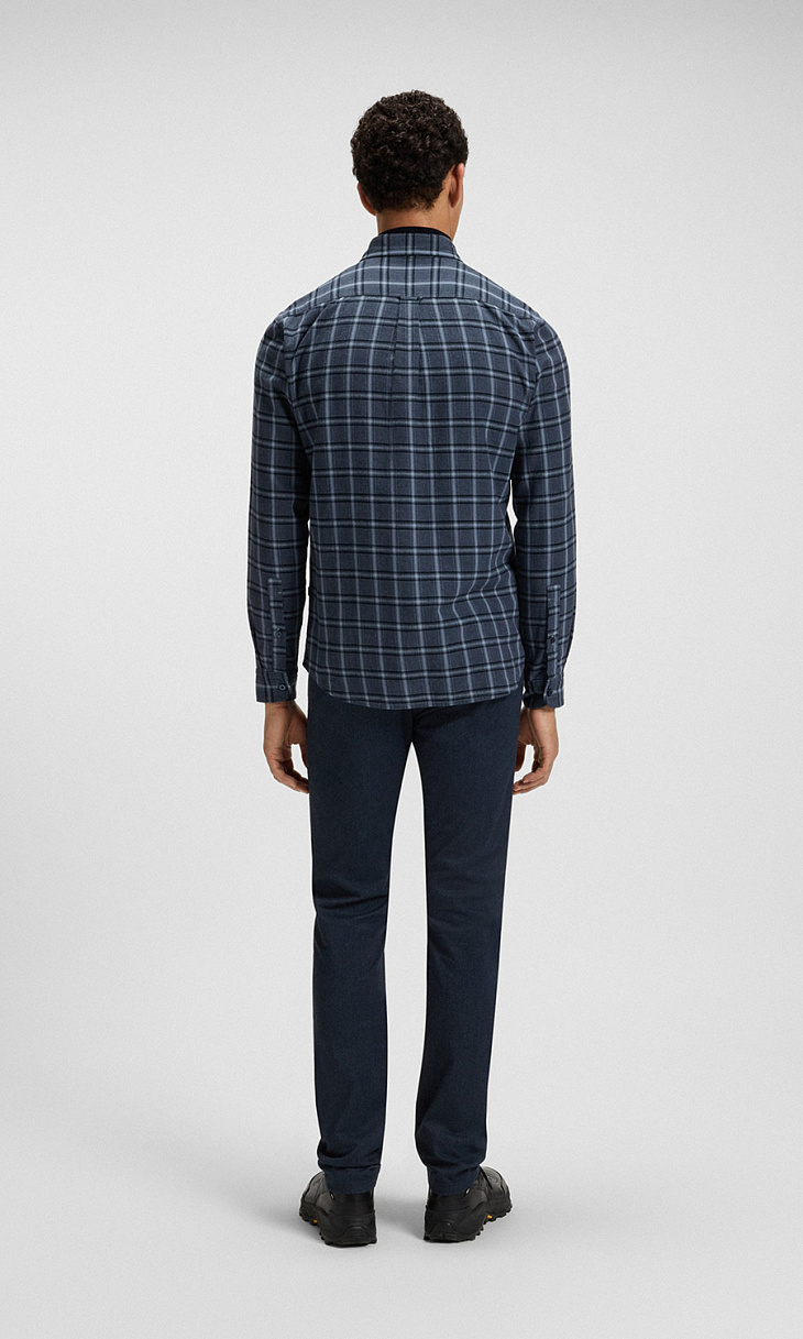 HUGO BOSS: Рубашка в клетку