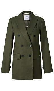 Двубортный пиджак из льна