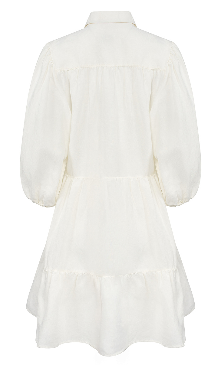 HUGO BOSS: Платье-рубашка из льна