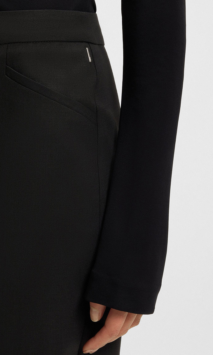 HUGO BOSS: Юбка из шерсти