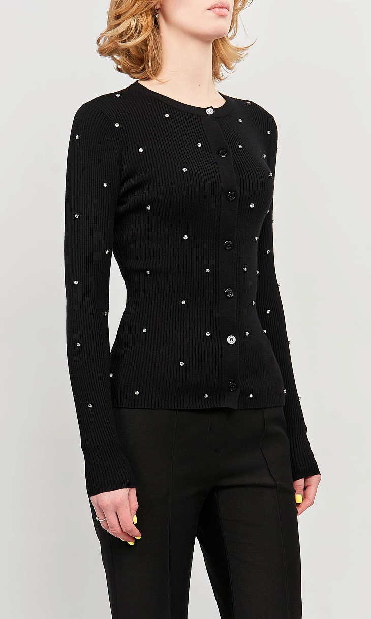 TWINSET: Кардиган со стразами