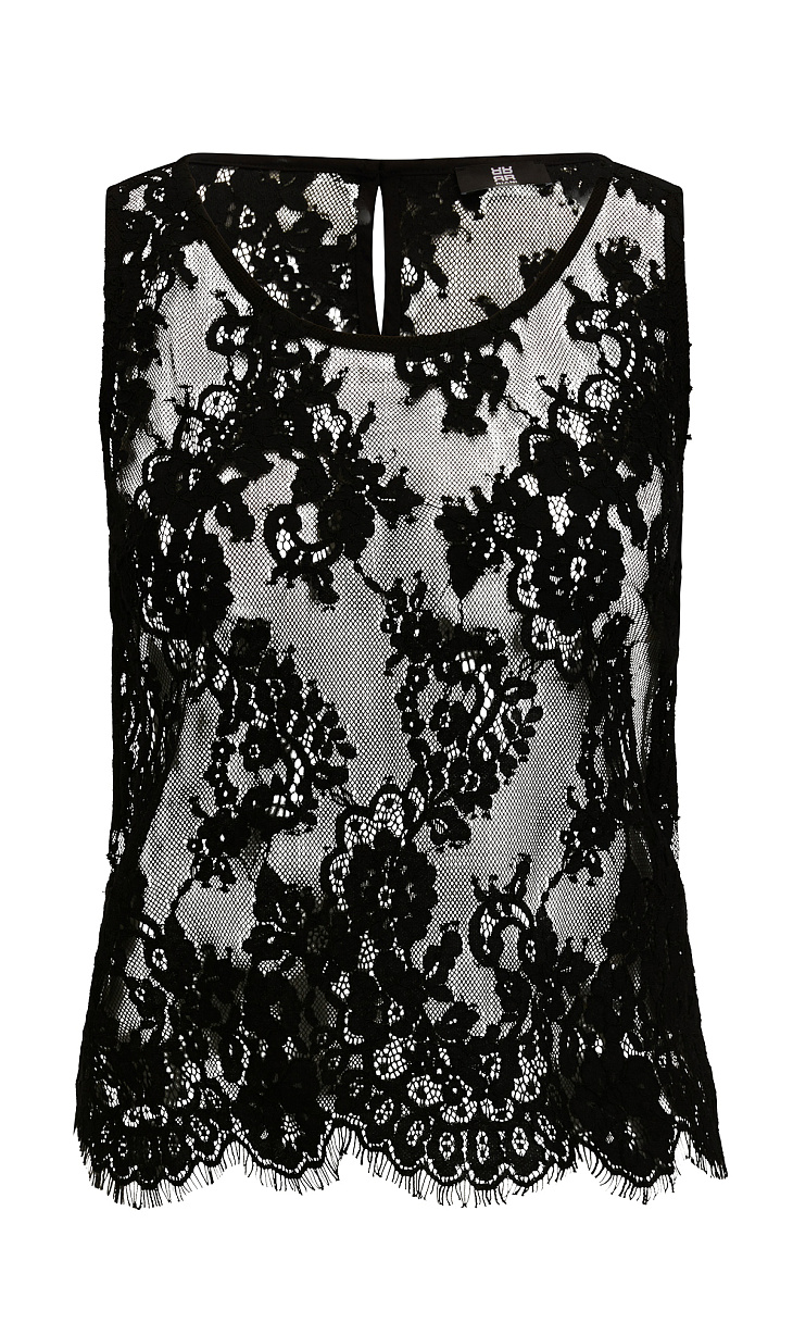 RIANI: Топ с кружевом