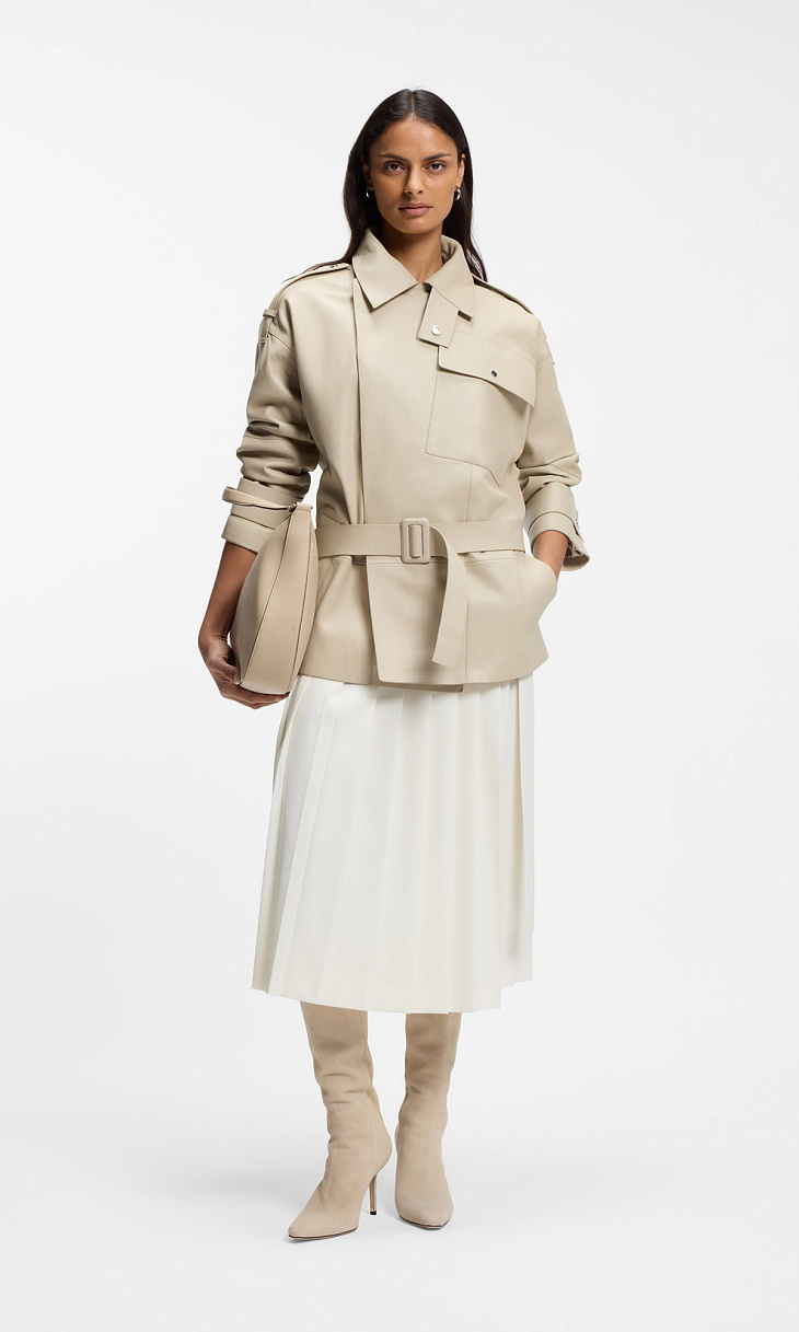 HUGO BOSS: Плиссированная юбка