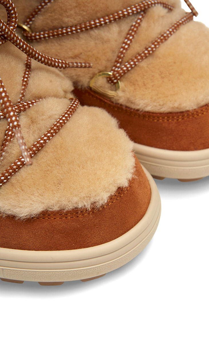 BOGNER: Мунбуты из замши и меха