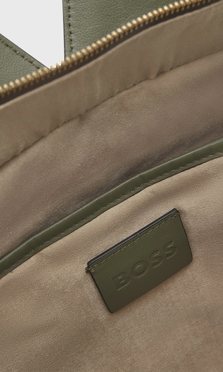 HUGO BOSS: Сумка из замши