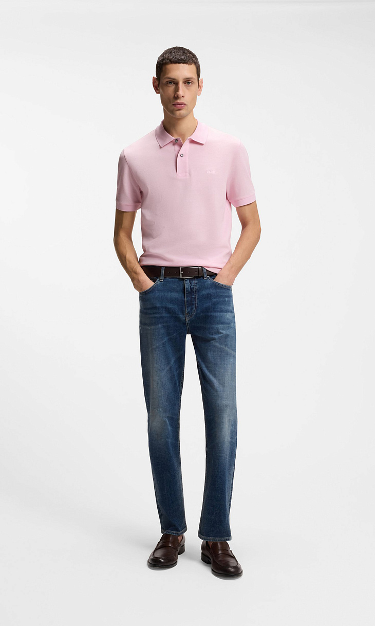 HUGO BOSS: Поло с вышитым логотипом