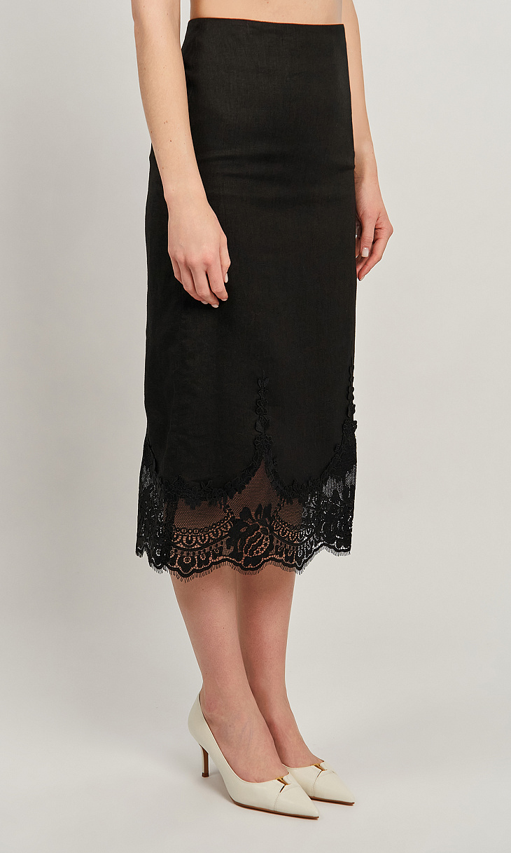 TWINSET: Юбка с кружевом